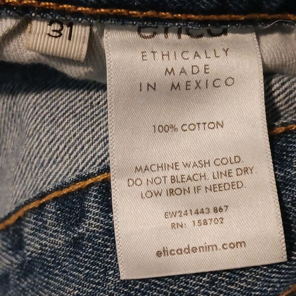 NEW Etica Denim Amis Relaxed‎ Fit Boot Cut Jeans in Atwater Size 31 Button-fly - Picture 13 of 15